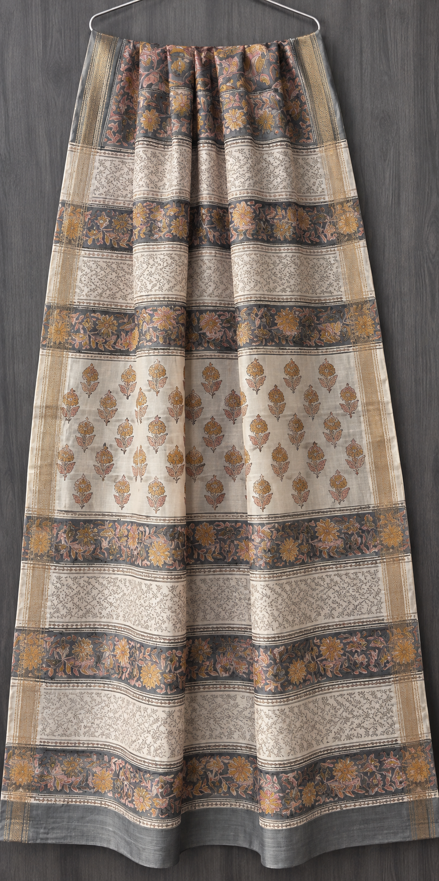Premium Sanganeri Print Maheshwari Silk Saree (BSMS11)