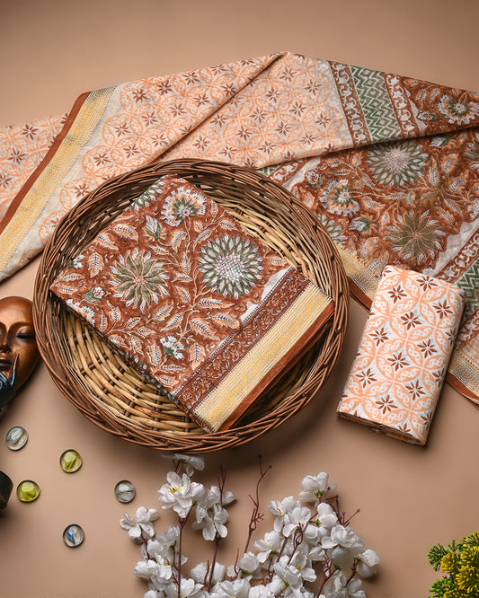 Premium Sanganeri Print Maheshwari Silk Suit Set (BSMAHMA20)