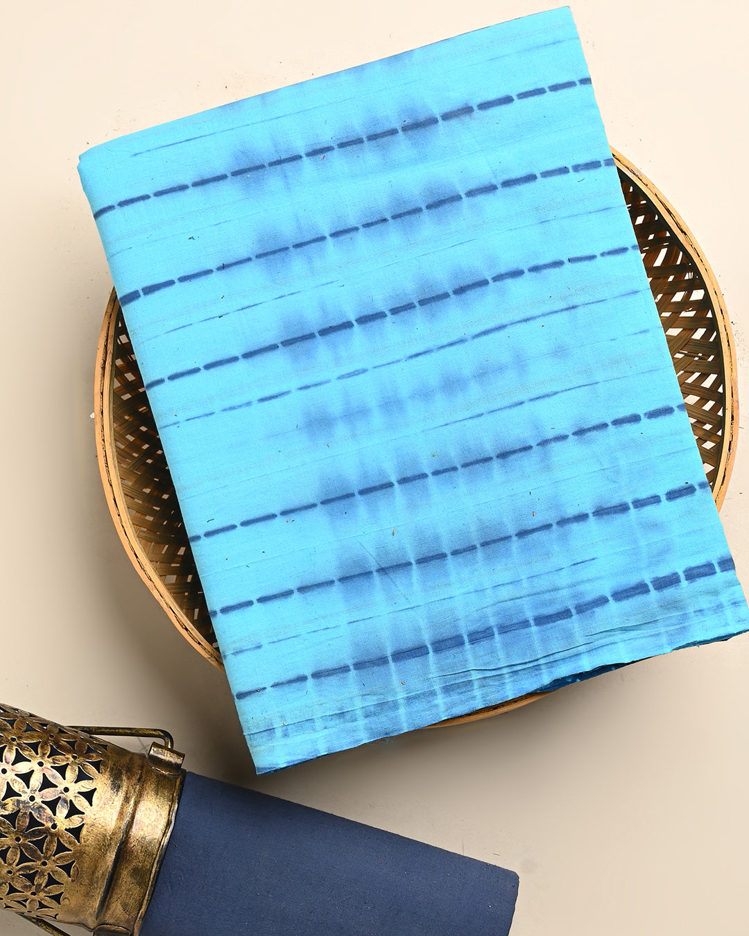 Traditional Tie and Dye Printed Cotton Suit Top And Bottom Set (BSTB88)