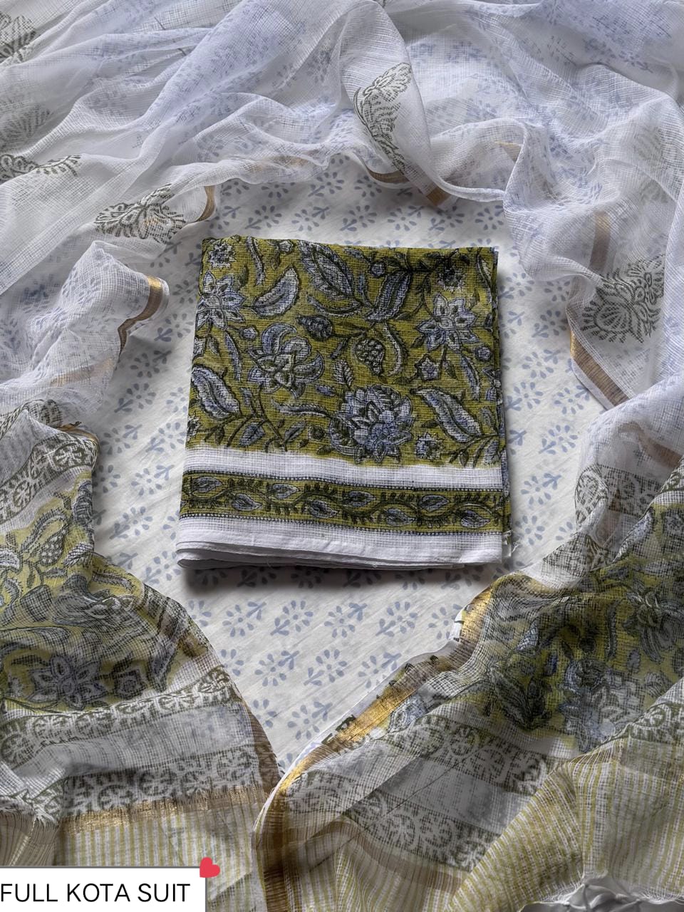 Kota Doria Exclusive Full Unstitched Suit With Kota Dupatta (BSKD03)