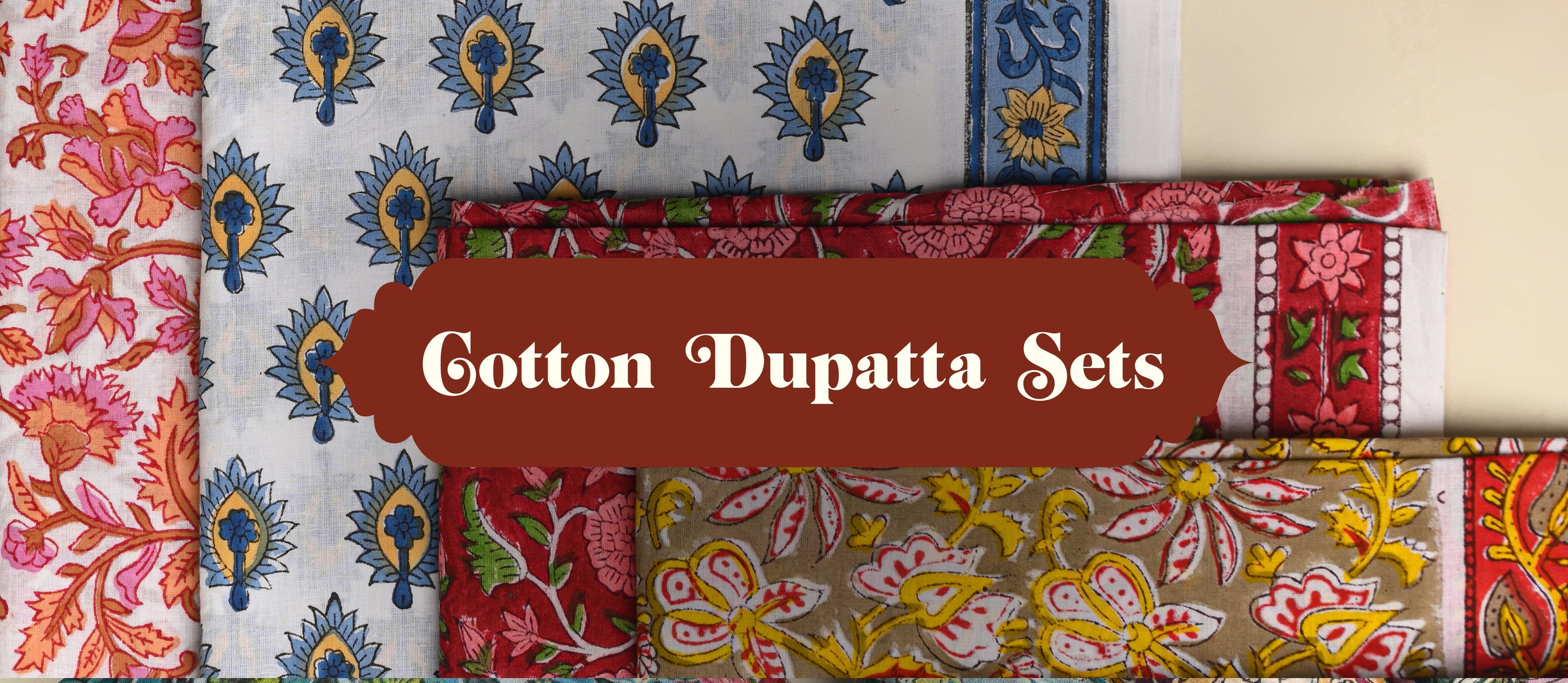 Black - Hand Block Batik Print Cotton Suit Set with Dupatta for women 12