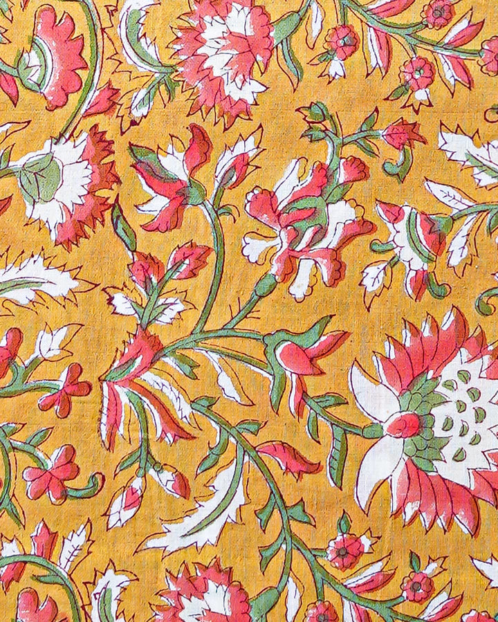 Hand Block Printed Cotton Suit With Cotton Dupatta(BSCOTMU42)
