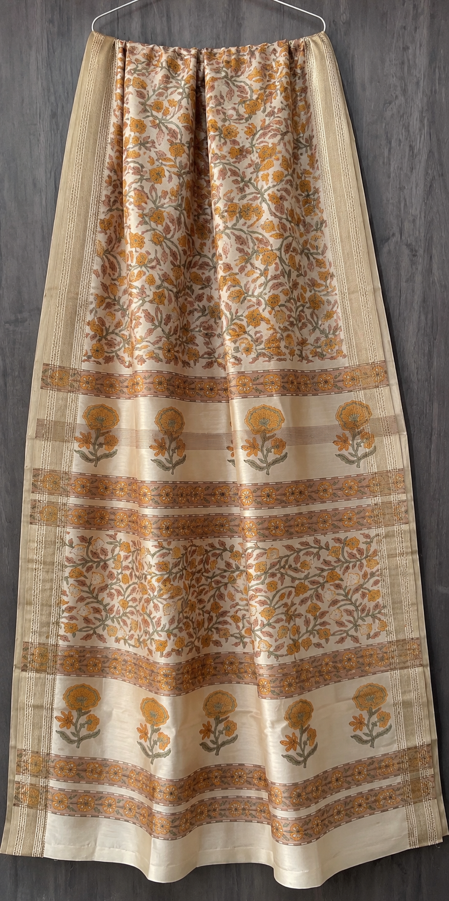 Luxury Sanganeri Print Maheshwari Silk Saree (BSMS06)