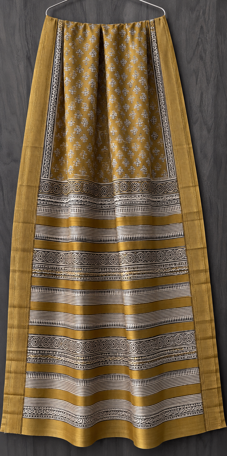 Premium Bagru Print Maheshwari Silk Saree (BSMS19)