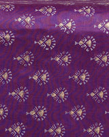 Premium Bagru Hand Block Print Chnaderi Silk Suit Dupatta (BSCHACH15)