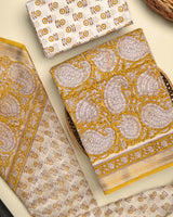 Premium Bagru Print Maheshwari Silk Suit Set (BSMAHMA03)