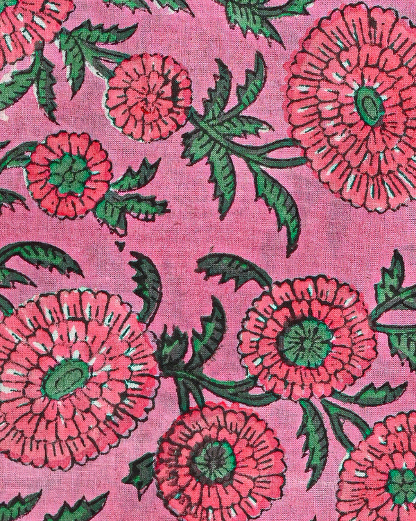 Hand Block Sanganeri Print Chiffon Dupatta