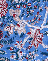 New  Blue Sanganeri  Print Cotton Suit With Kota Doria Dupatta (BSCOTKO40)