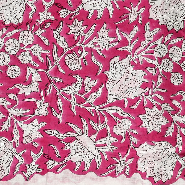 Sanganeri Hand Block Printed Cotton Suit With Kota Doria Dupatta BSCOTKO44