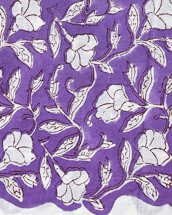 Premium Hand Block Sanganeri Print Cotton Suit With Chiffon Dupatta (BSCOTCH24)