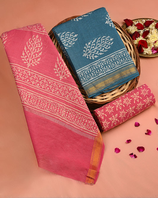 New Exclusive Discharge Print Maheshwari Silk Suit (BSMAHMA06)