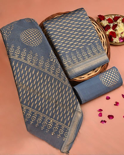 New Exclusive Gold Print Maheshwari Silk Suit (BSMAHMA11)