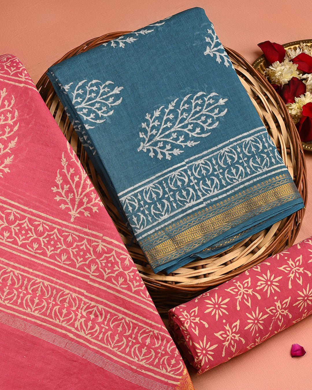 New Exclusive Discharge Print Maheshwari Silk Suit (BSMAHMA06)
