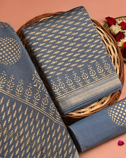 New Exclusive Gold Print Maheshwari Silk Suit (BSMAHMA11)