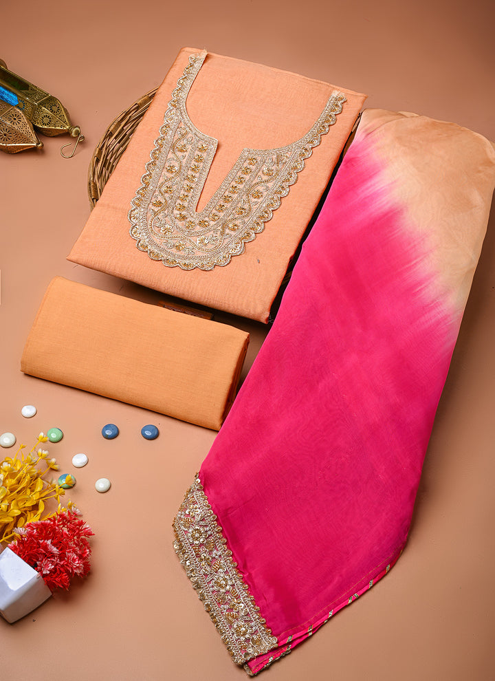 Khwab chanderi suit set (BSSECH09)