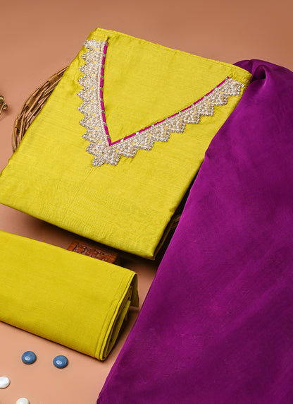 Rajwada moti chanderi suit set (BSSECH01)