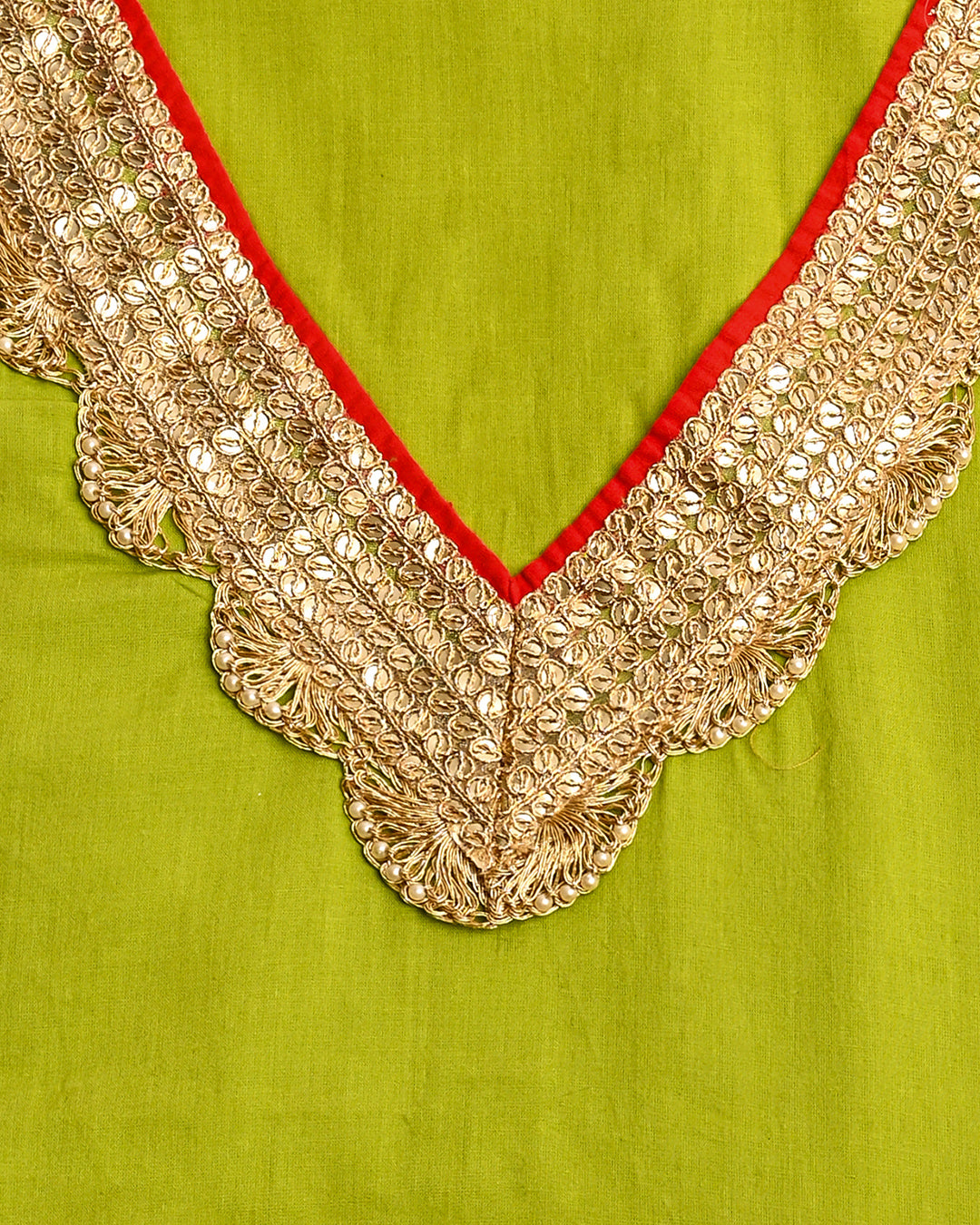 Hariyali Shringar Unstitched Cotton Suit Set (BSSEC21)