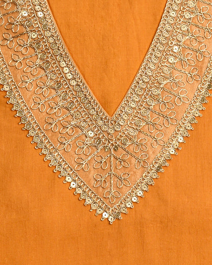 Sunehari Zari Unstitched Cotton Suit Set (BSSEC15)