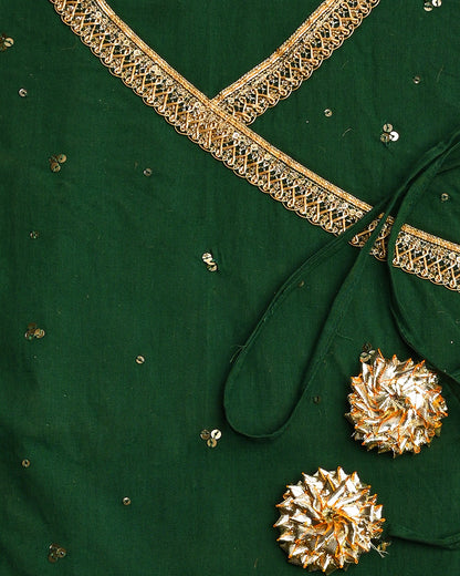 Saawan Shahi Angrakha Unstitched Set (BSSEC14)