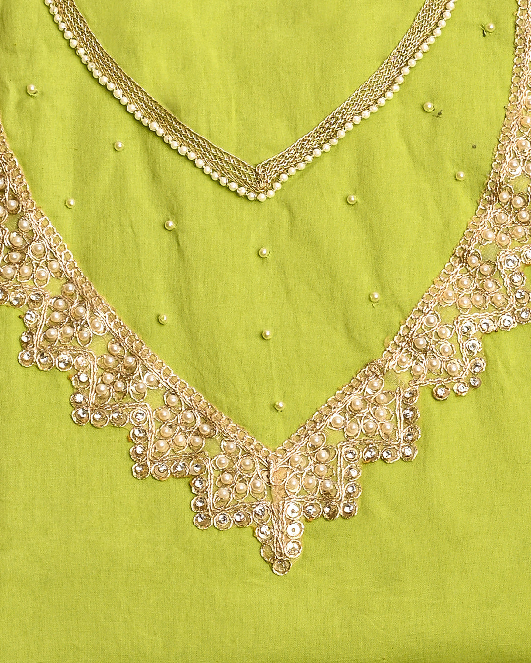 Pista Moti Unstitched Cotton Suit Set (BSSEC19)
