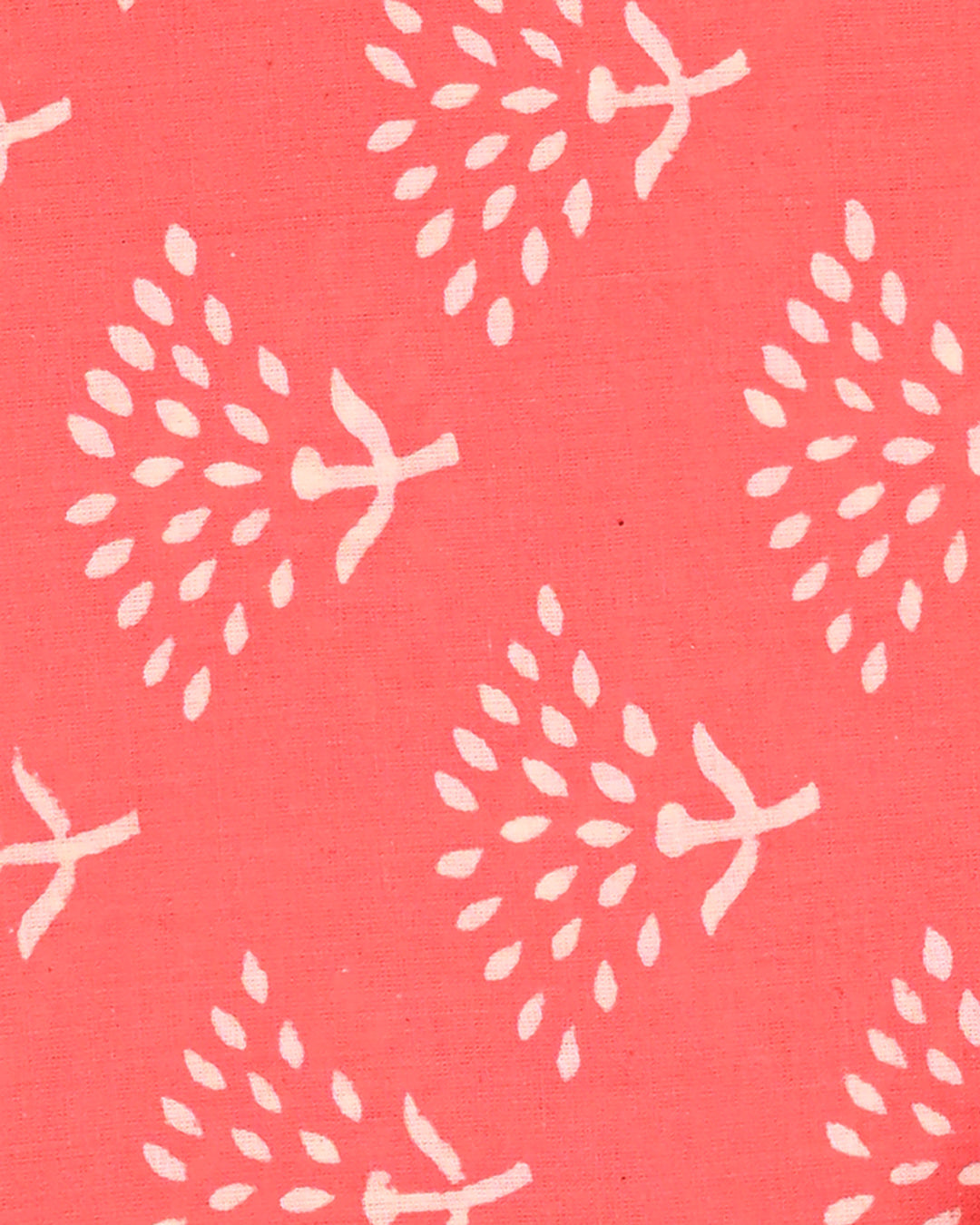 Exclusive Pink Discharge Print Cotton Suit Sets With Kota Doria Dupatta (BSCOTKO50)