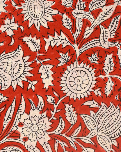 Premium Sanganeri Printed Cotton Suit With Chiffon Dupatta (BSCOTCH89)