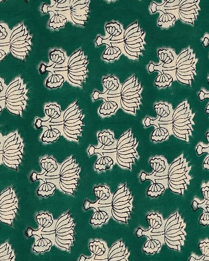 Premium Sanganeri Printed  Cotton Suit With Cotton Dupatta (BSCOTMU97)