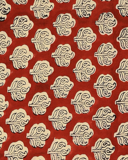 Traditional Sanganeri Printed  Cotton Suit With Cotton Dupatta (BSCOTMU107)