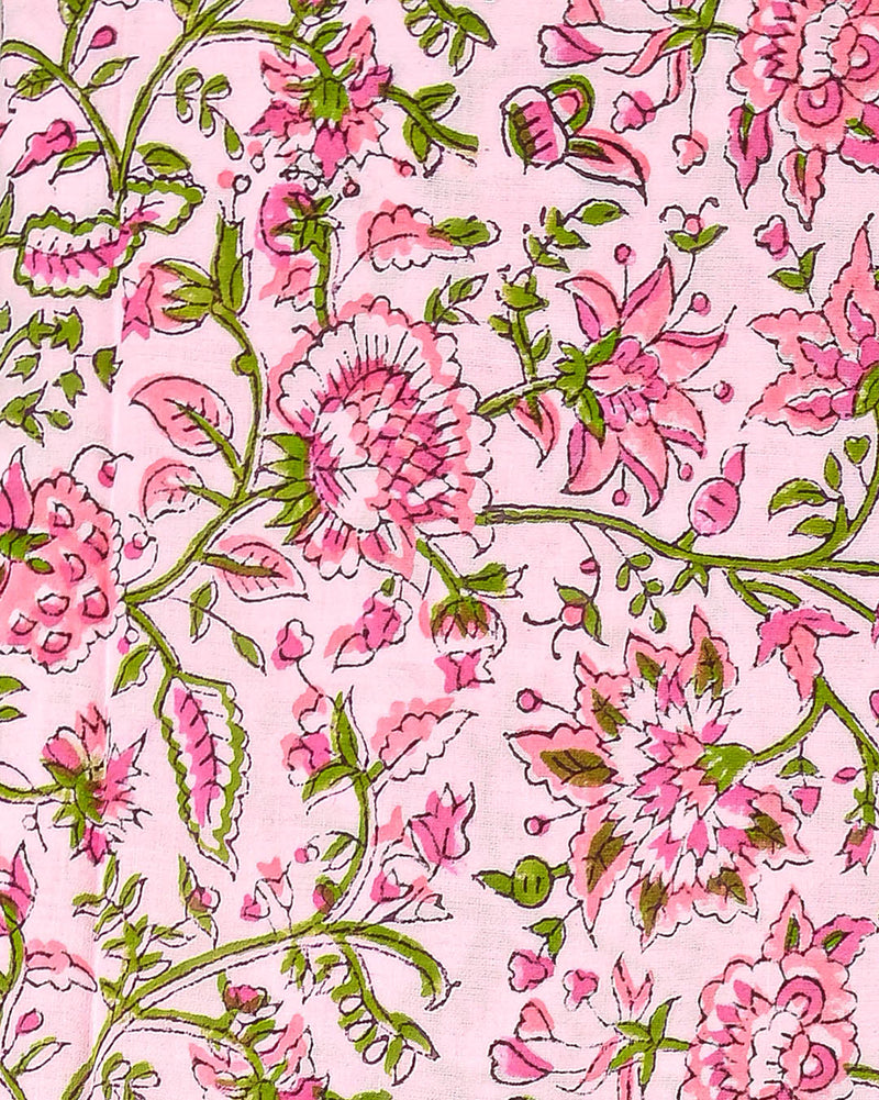 Elegant Hand Block Printed Cotton Suit With Cotton Duptta (BSCOTMU77)