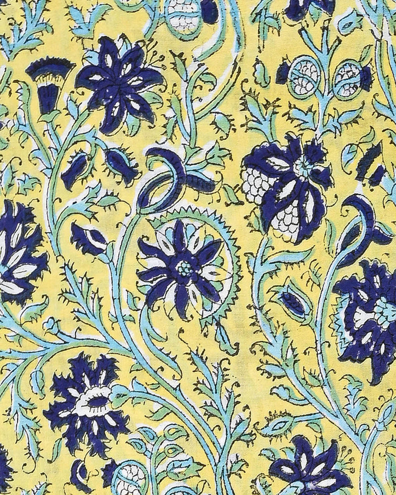 Elegant Hand Block Printed Cotton Suit With Cotton Duptta (BSCOTMU70)
