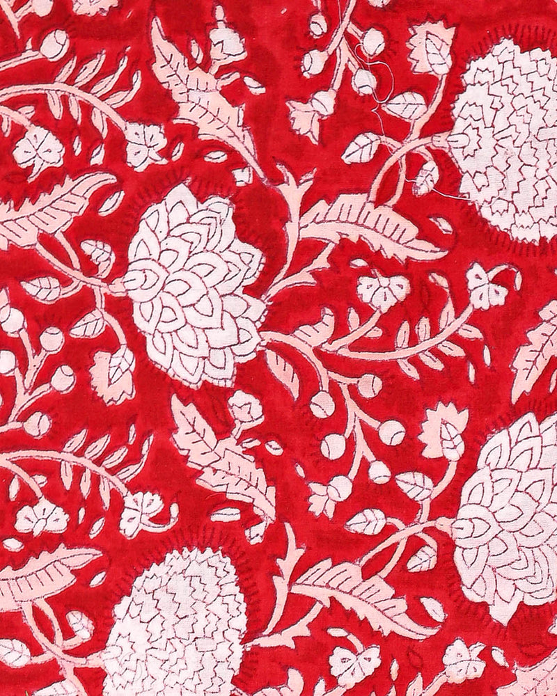 Elegant Hand Block Printed Cotton Suit With Cotton Duptta (BSCOTMU76)