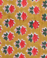 Premium Hand Block Sanganeri Print Cotton Suit With Chiffon Dupatta (BSCOTCH11)