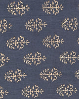 Hand Block Printed Cotton Suit With Organza Dupatta BSCOD38