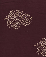 Hand Block Printed Cotton Suit With Organza Dupatta BSCOD33
