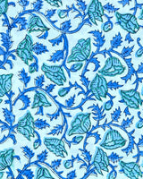 Hand Block Printed Cotton Suit With Organza Dupatta BSCOD22