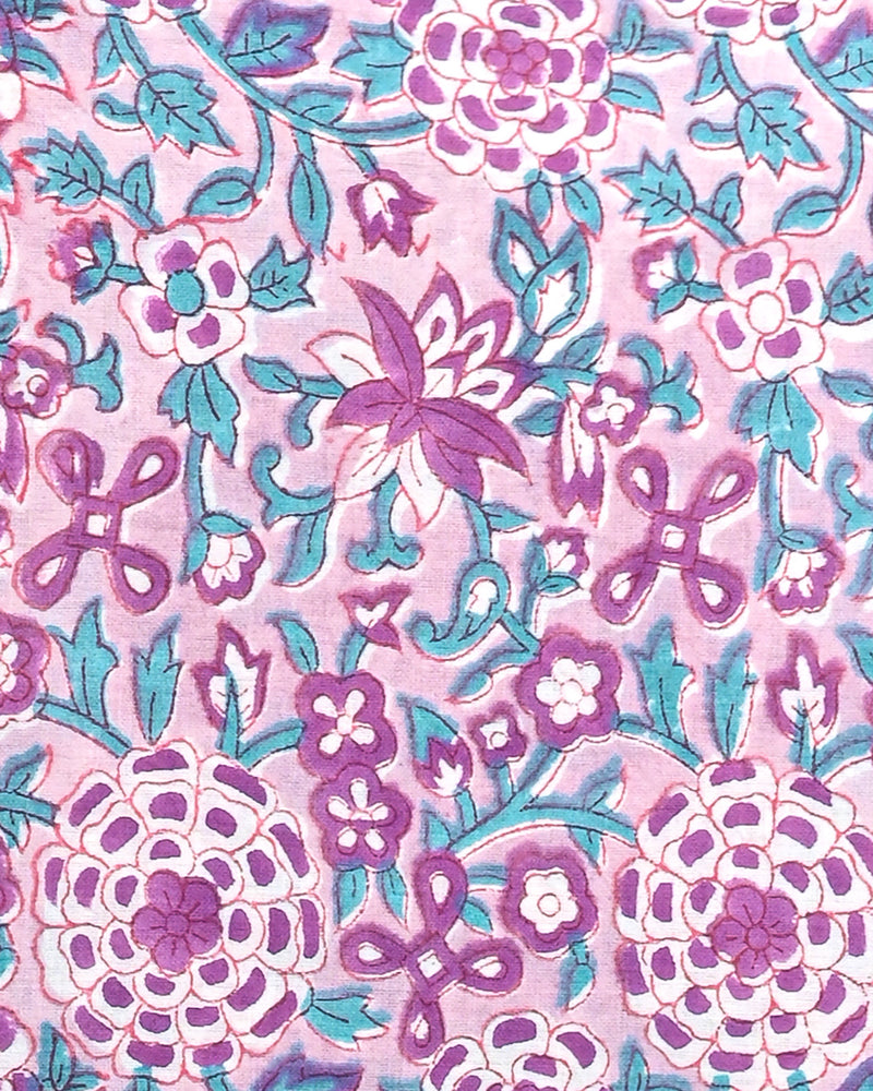 Hand Block Printed Cotton Suit With Linen Dupatta BSLID25