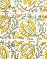 Hand Block Printed Cotton Suit With Linen Dupatta BSLID28