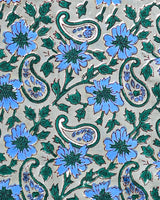 Hand Block Printed Cotton Suit With Linen Dupatta BSLID37