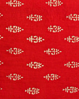 Hand Block Printed Cotton Suit With Linen Dupatta BSLID04