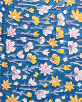 Hand Block Printed Cotton Suit With Linen Dupatta BSLID35