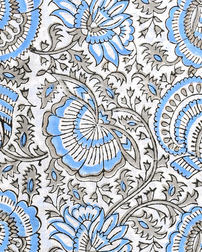 New Hand Printed Cotton Suit With Linen Dupatta BSLID07