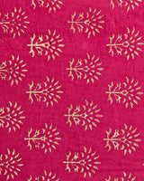 Hand Block Printed Cotton Suit With Linen Dupatta BSLID10