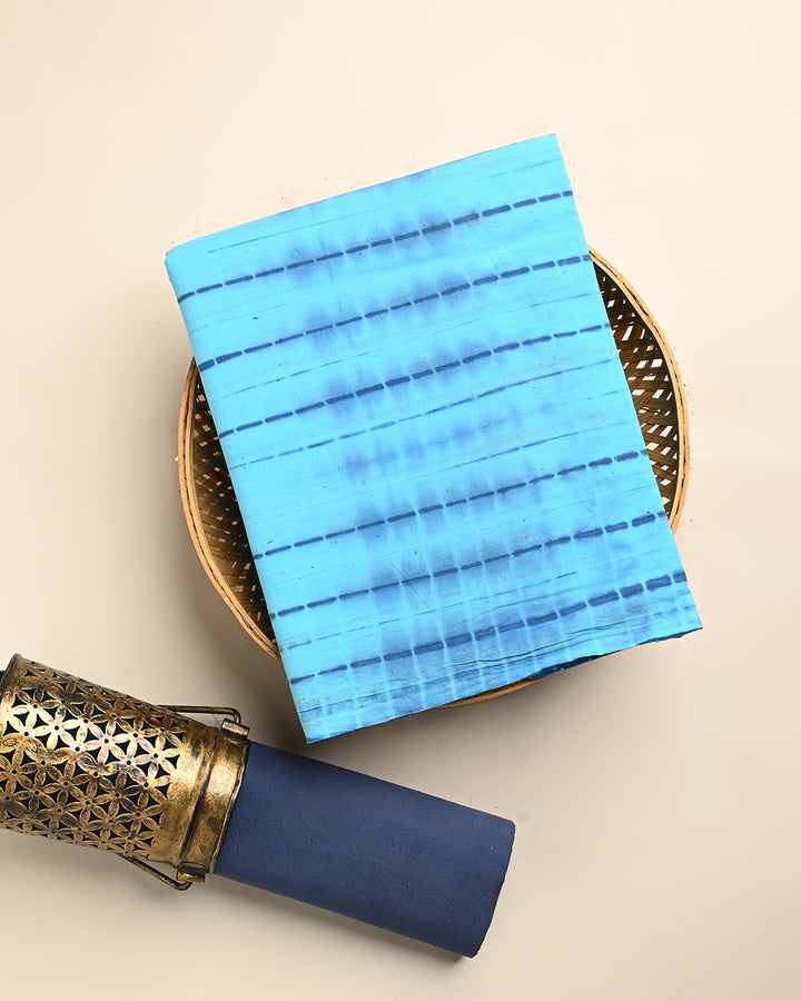 Traditional Tie and Dye Printed Cotton Suit Top And Bottom Set (BSTB88)