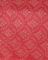 Exclusive Hand Block Gold And Khadi Printed Chanderi Silk Suit Set(BSCH06)
