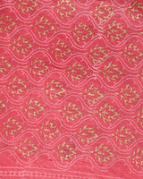 Premium Hand Block Gold And Khadi Printed Chanderi Silk Suit Set(BSCH08)