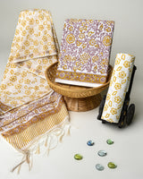 Hand Block Printed Cotton Suit With Chnaderi Dupatta BSCD27