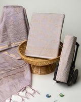 Hand Block Printed Cotton Suit With Chnaderi Dupatta BSCD34