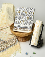 Hand Block Printed Cotton Suit With Chnaderi Dupatta BSCD02