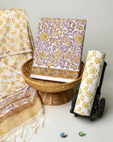 Hand Block Printed Cotton Suit With Chnaderi Dupatta BSCD27