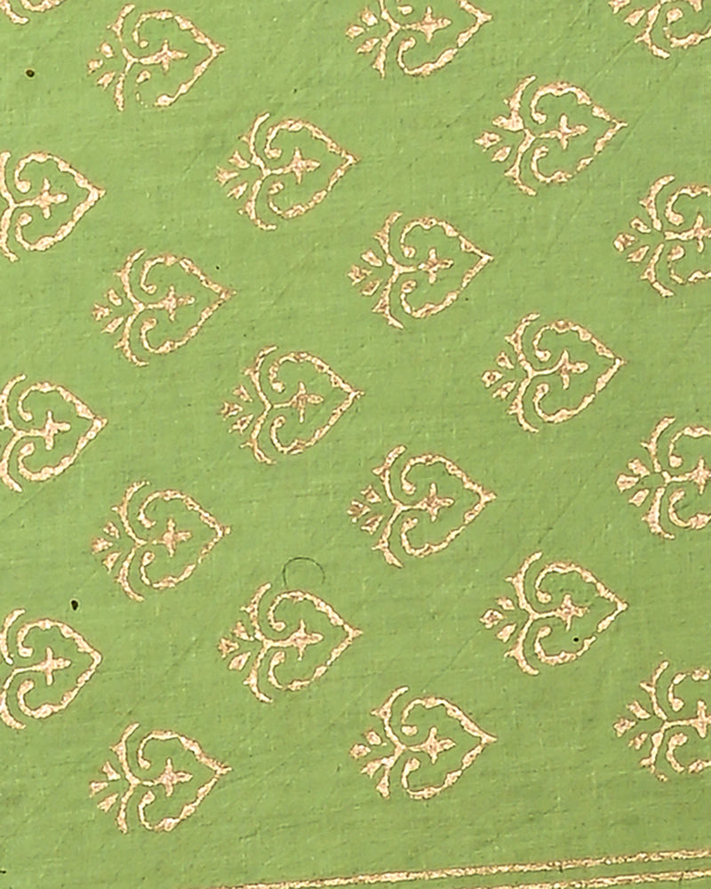 Hand Block Printed Cotton Suit With Chnaderi Dupatta BSCD30
